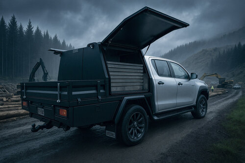 Service bodies and truck tool boxes manufactured by ORCA Engineering and Marine